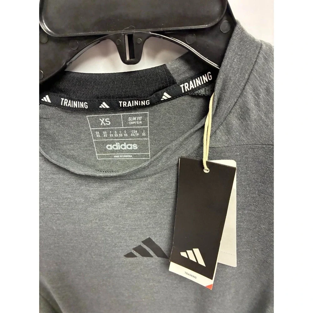 Adidas Mens Gray D4T Training Tank Top Slim Fit Sleeveless Aeroready Size XS NWT